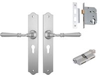 Reims Lever - Long Backplate Entrance Set with High Security Lock