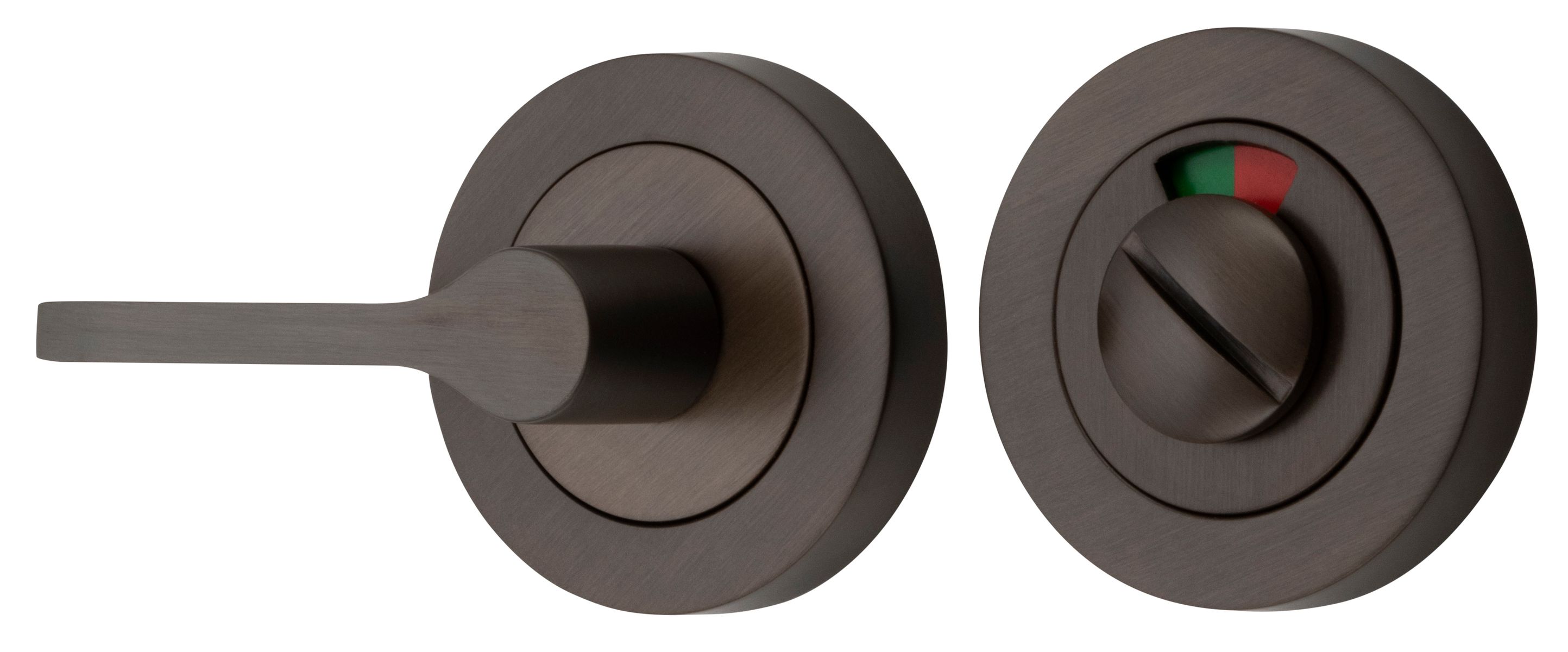 21711 - Accessibility Privacy Turn with Indicator - Round - Signature Brass