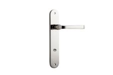 14232P85 - Annecy Lever - Oval Backplate - Polished Nickel - Privacy