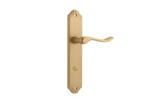 15422P85 - Stirling Lever - Shouldered Backplate - Brushed Brass - Privacy