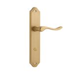 15422P85 - Stirling Lever - Shouldered Backplate - Brushed Brass - Privacy