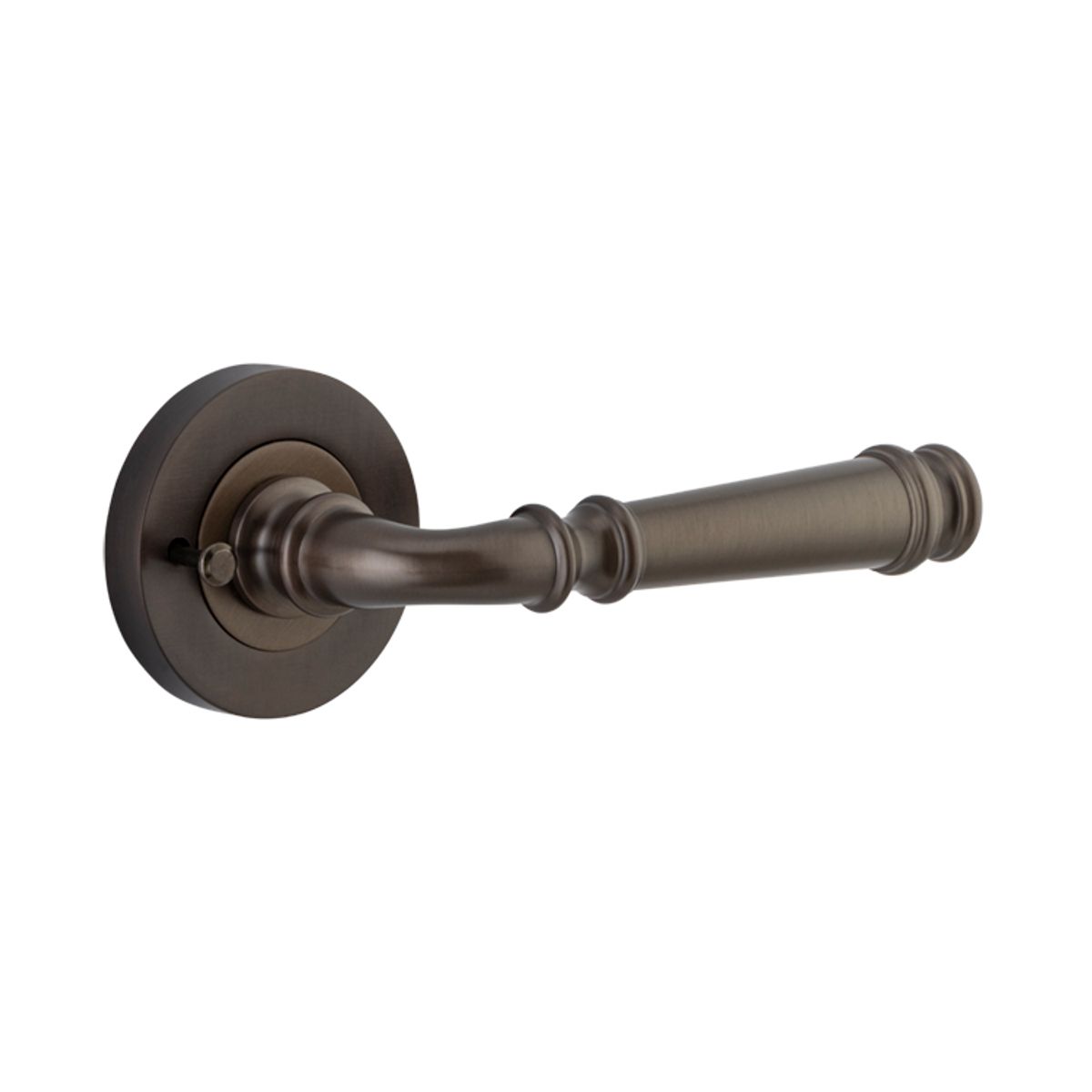 0311KIBPRIV60 - Verona Lever - Round Rose (Inbuilt Privacy) - Signature Brass - Privacy