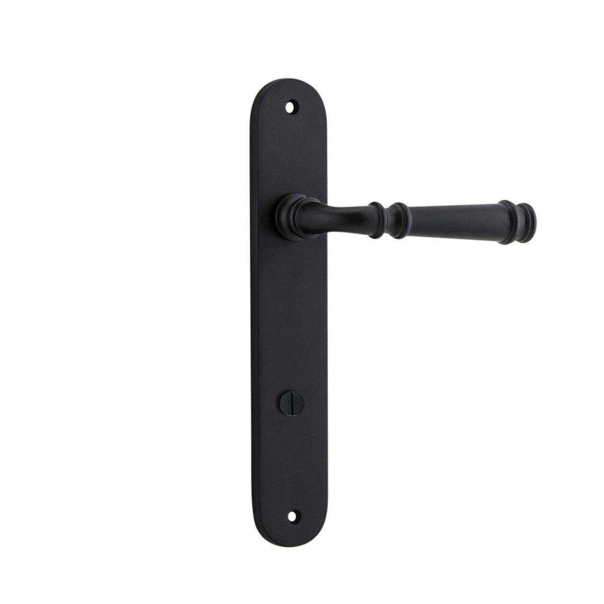 12730P85 - Verona Lever - Oval Backplate - Matt Black - Privacy