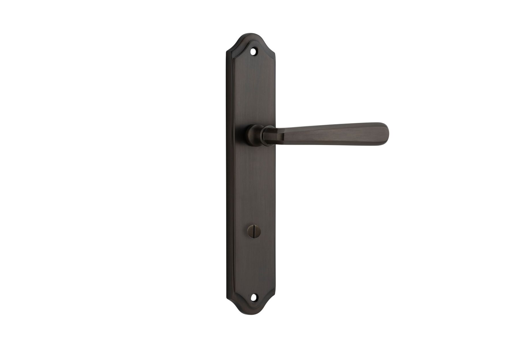 10874P85 - Copenhagen Lever - Shouldered Backplate - Signature Brass - Privacy