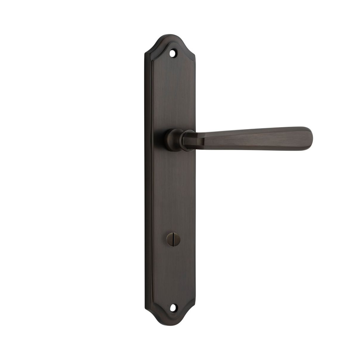 10874P85 - Copenhagen Lever - Shouldered Backplate - Signature Brass - Privacy