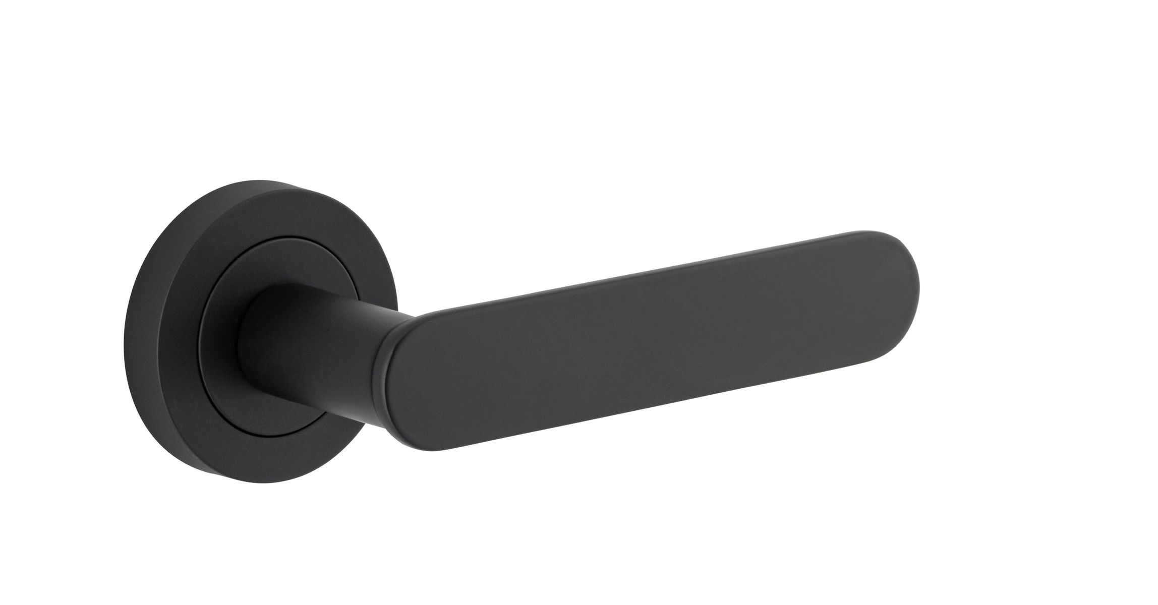 0333 - Bronte Lever - Round Rose - Matt Black - Passage