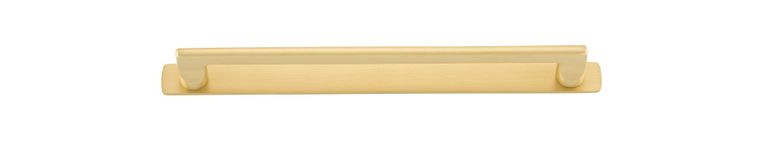 17202B - Baltimore Cabinet Pull with Backplate - CTC256mm - Brushed Gold PVD