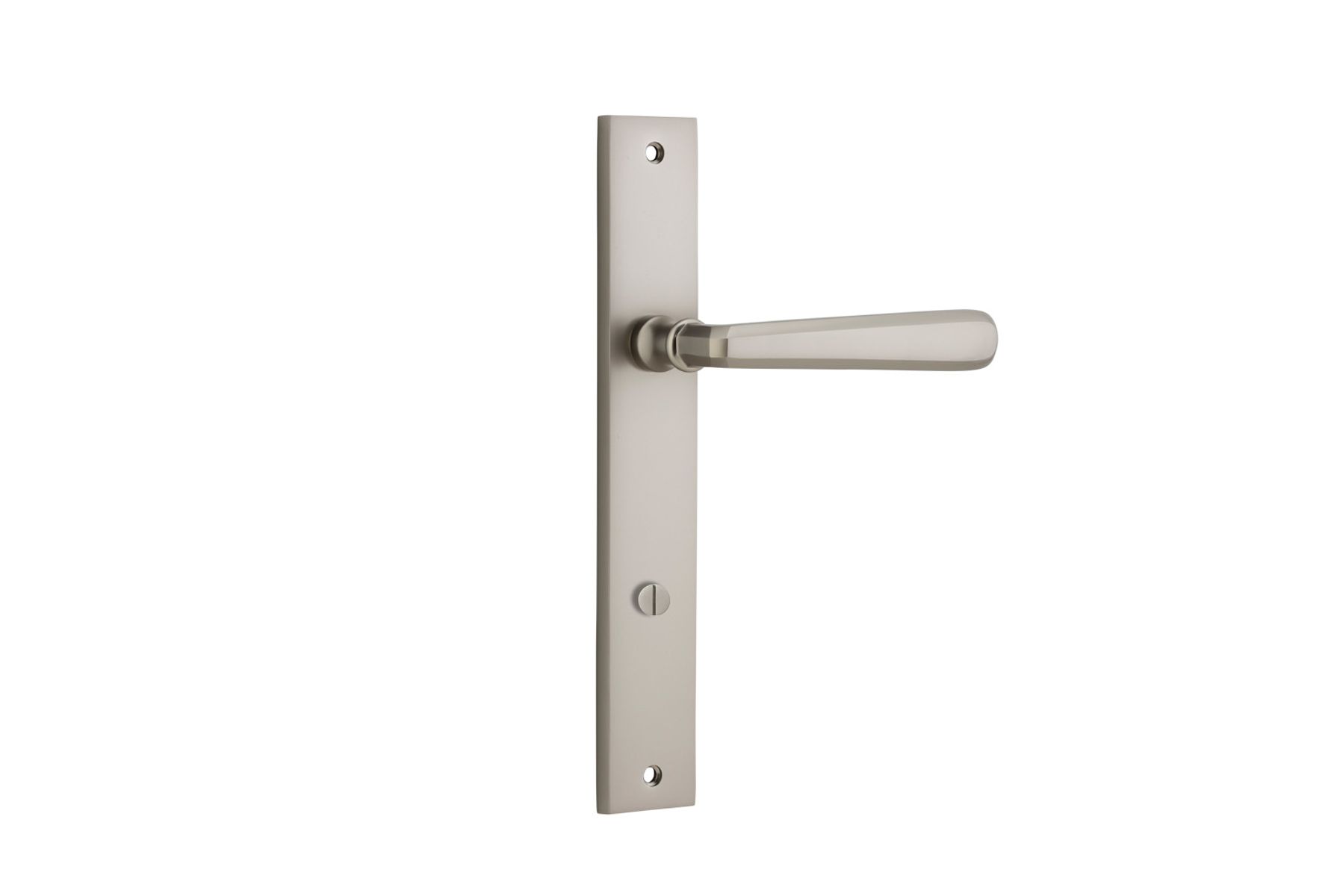 14872P85 - Copenhagen Lever - Rectangular Backplate - Satin Nickel - Privacy