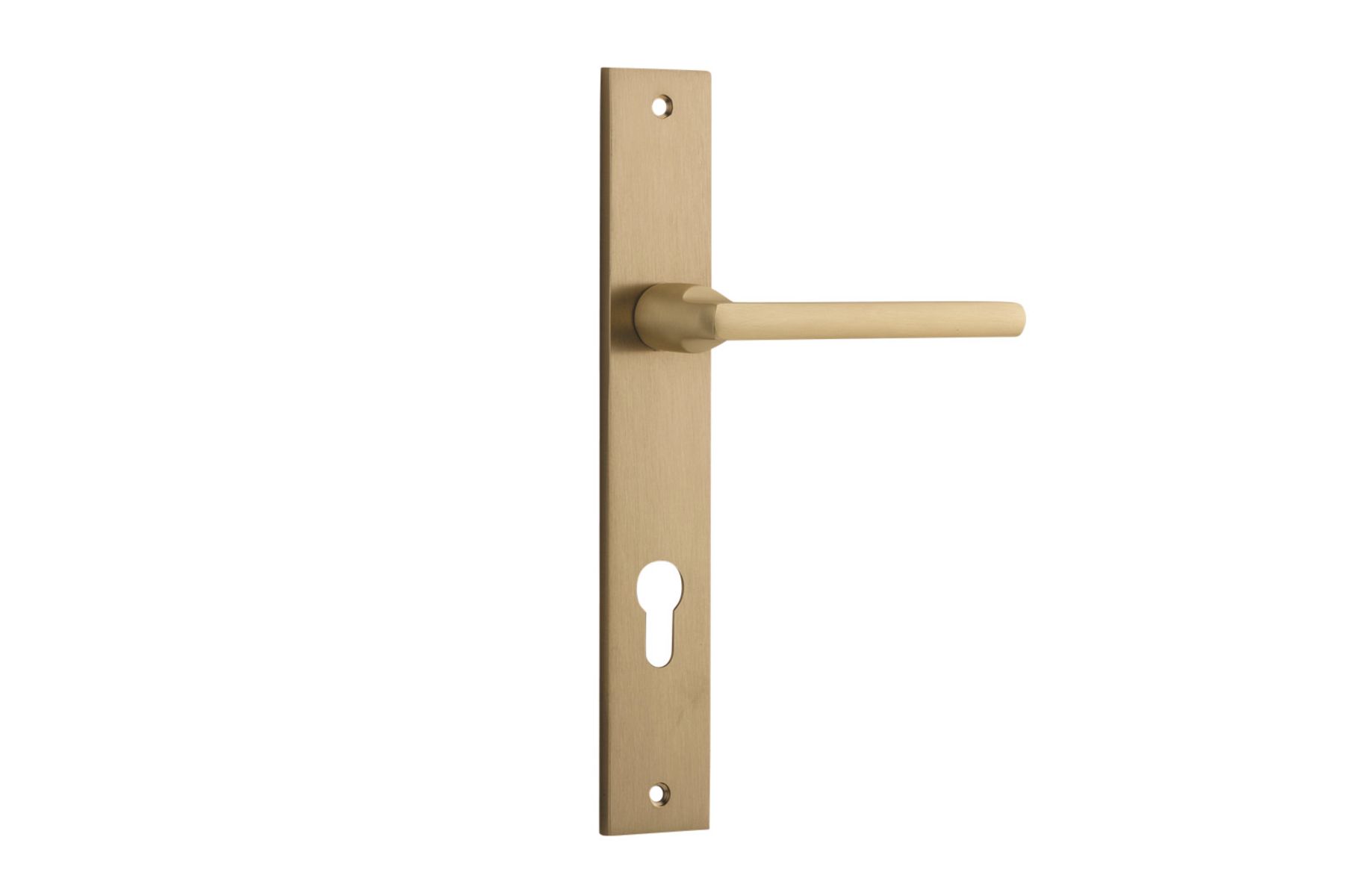 15702E85 - Baltimore Lever - Rectangular Backplate - Brushed Brass - Entrance