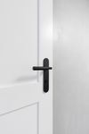 12768P85 - Brunswick Lever - Oval Backplate - Matt Black - Privacy