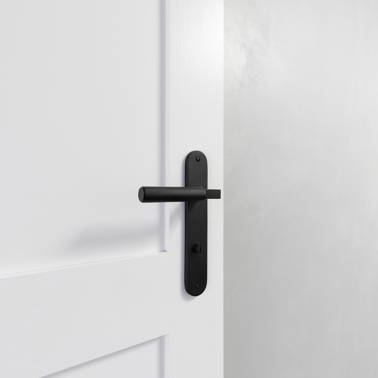 12268KENTR60KK - Brunswick Lever - Oval Backplate Entrance Kit with High Security Lock - Brushed Chrome - Entrance