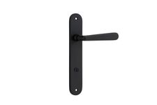 12876P85 - Copenhagen Lever - Oval Backplate - Matt Black - Privacy