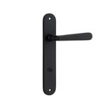 12876P85 - Copenhagen Lever - Oval Backplate - Matt Black - Privacy