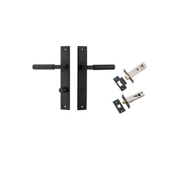 Berlin Lever - Rectangular Backplate Privacy Kit
