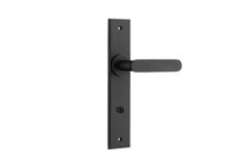 12784P85 - Bronte Lever - Chamfered Backplate - Matt Black - Privacy