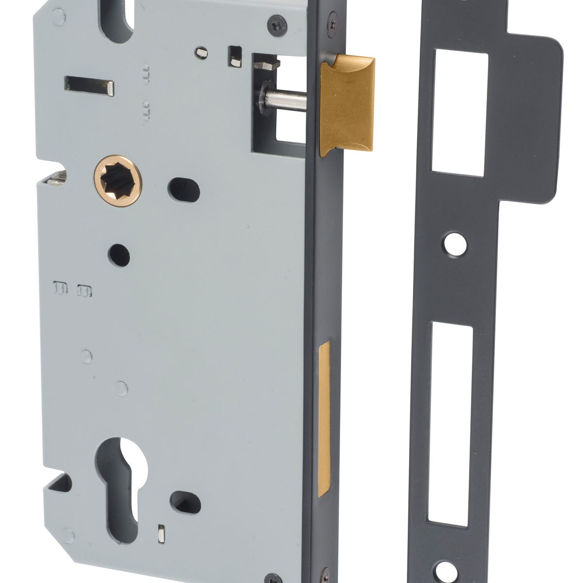 6067 - 85mm Euro Mortice Locks - 60mm Backset - Matt Black