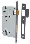 6067 - 85mm Euro Mortice Locks - 60mm Backset - Matt Black