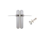 14770KPASS60 - Como Lever - Oval Backplate Passage Kit - Satin Nickel - Passage