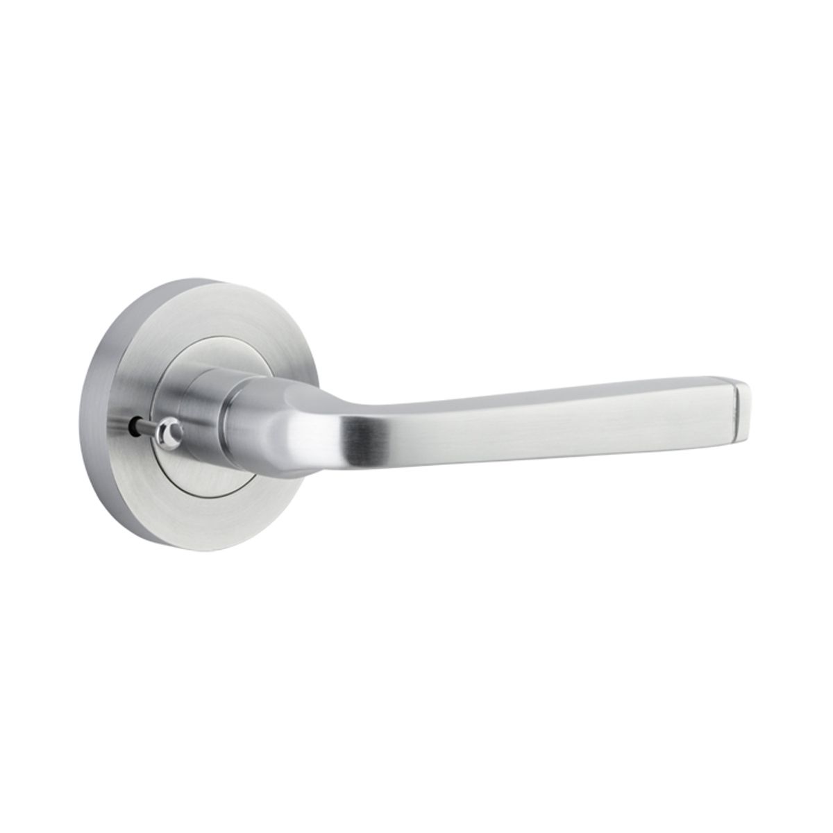 0325KIBPRIV60 - Annecy Lever - Round Rose (Inbuilt Privacy) - Brushed Chrome - Privacy