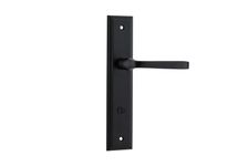 12744P85 - Annecy Lever - Stepped Backplate - Matt Black - Privacy