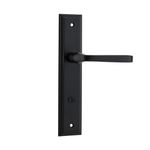 12744P85 - Annecy Lever - Stepped Backplate - Matt Black - Privacy