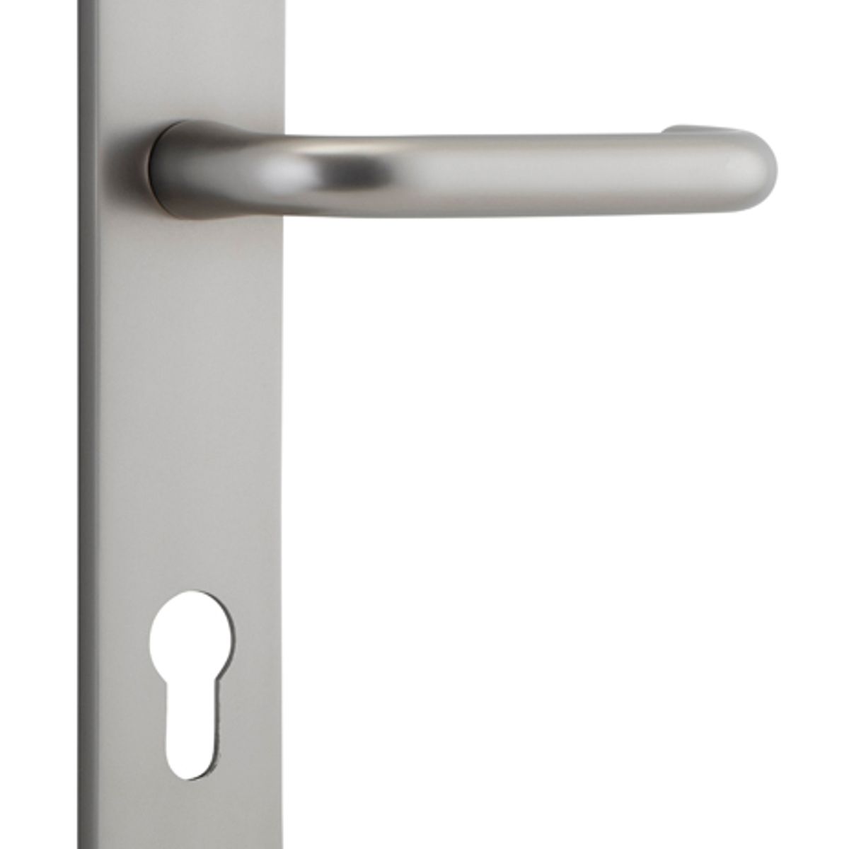 14846E85 - Oslo Lever - Oval Backplate - Satin Nickel - Entrance