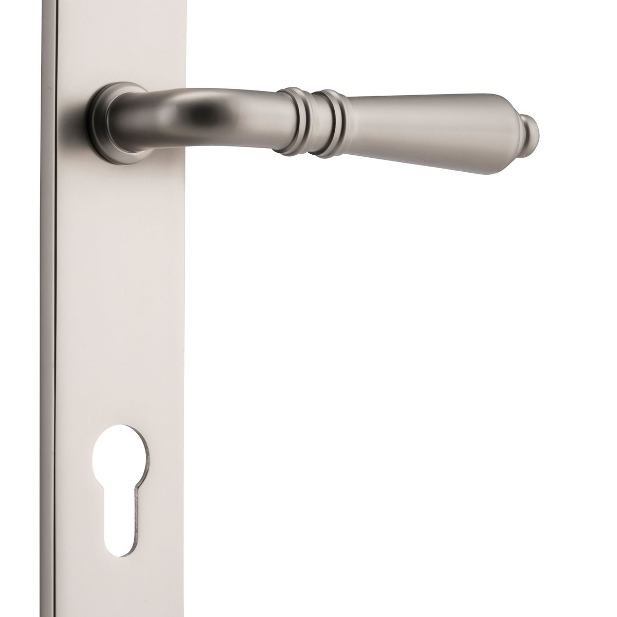 14724E85 - Sarlat Lever - Oval Backplate - Satin Nickel - Entrance