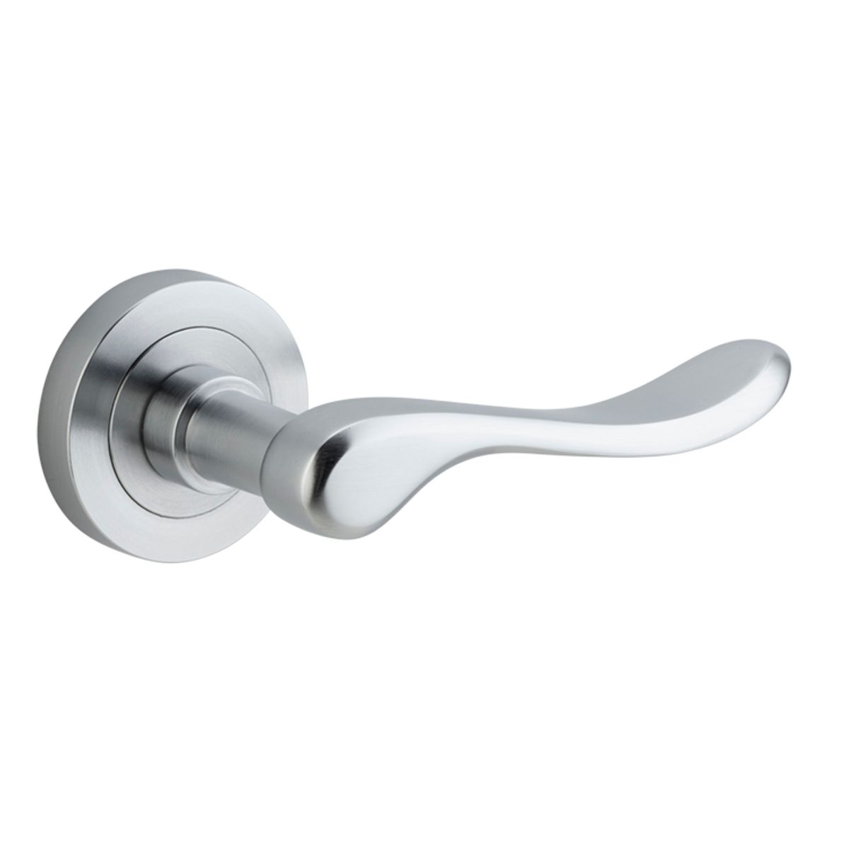 20795 - Stirling Lever - Round Rose - Brushed Chrome - Passage