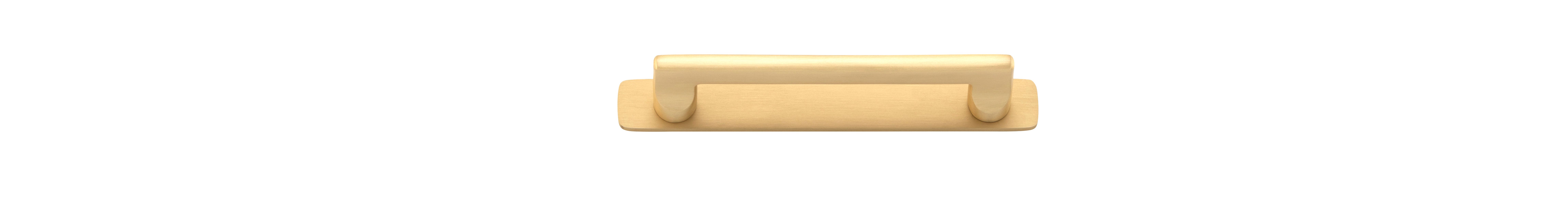 20886B - Baltimore Cabinet Pull with Backplate - CTC128mm - Brushed Brass