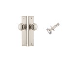 14946KPASS60 - Cambridge Knob - Chamfered Backplate Passage Kit - Satin Nickel - Passage