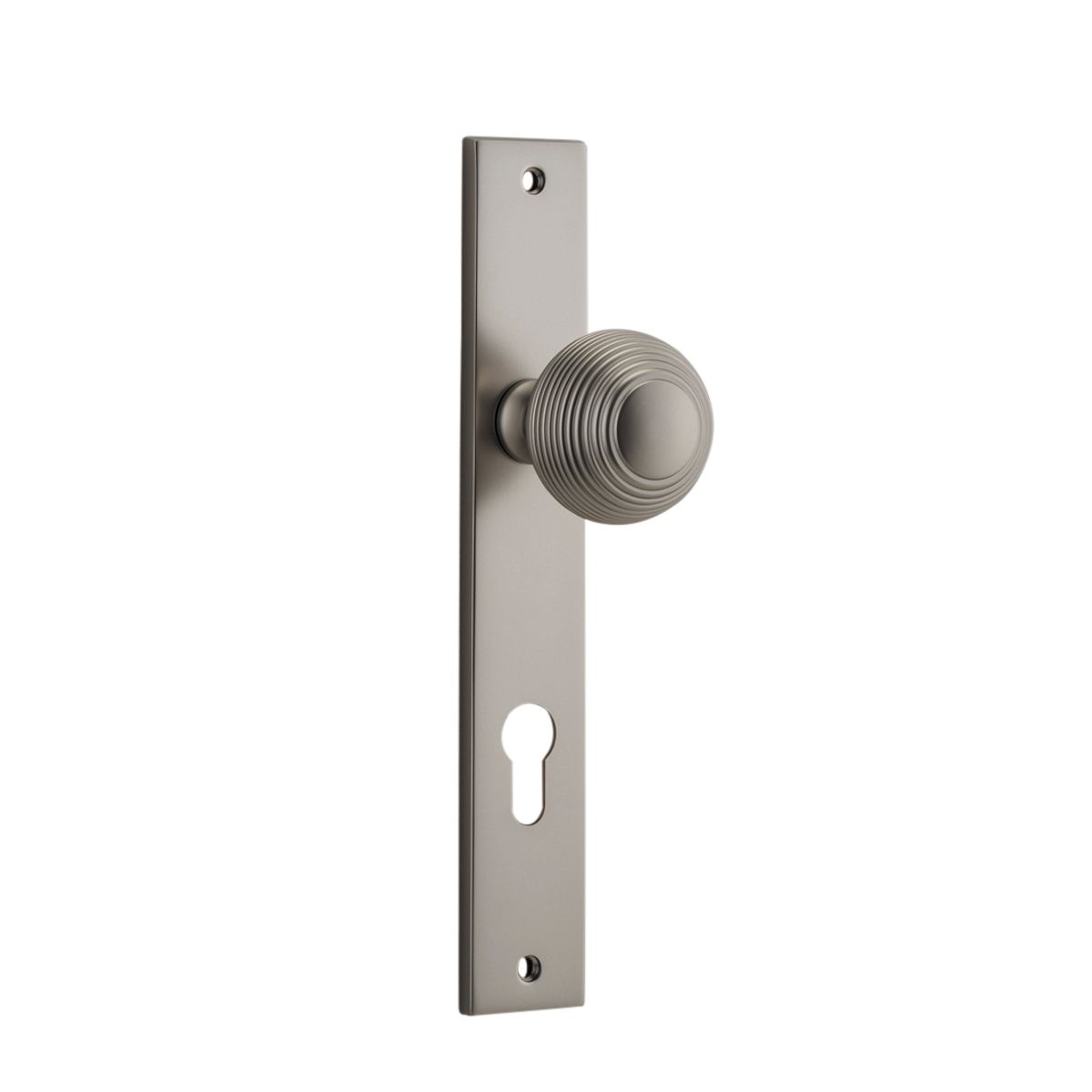 14824E85 - Guildford Knob - Rectangular Backplate - Satin Nickel - Entrance