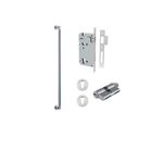 0485KENTR60KK - Berlin Pull Handle - 600mm Entrance Kit with Separate High Security Lock - Brushed Chrome - Entrance