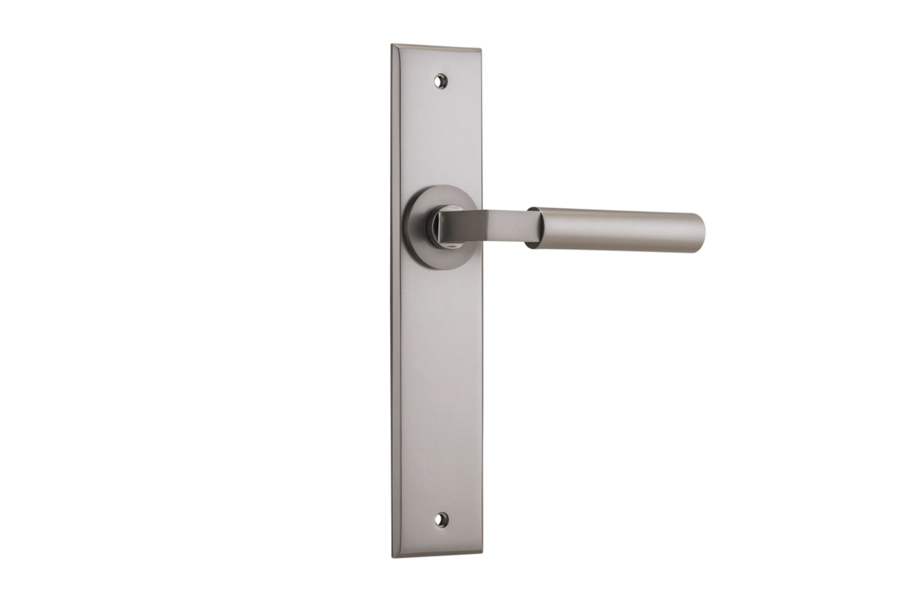 14794 - Berlin Lever - Chamfered Backplate - Satin Nickel - Passage