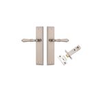 14736KPASS60 - Sarlat Lever - Stepped Backplate Passage Kit - Satin Nickel - Passage