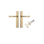 10206KPASS60 - Verona Lever - Rectangular Backplate Passage Kit - Polished Brass - Passage