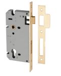 6107 - 85mm Euro Mortice Locks - 60mm Backset - Brushed Brass