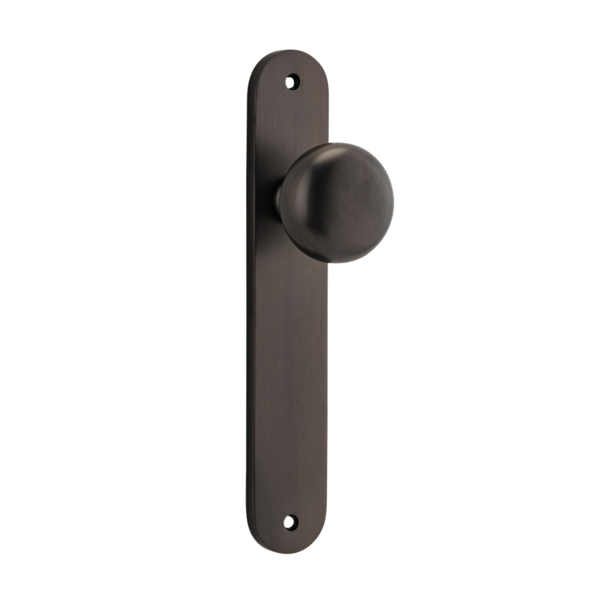 10834 - Cambridge Knob - Oval Backplate - Signature Brass - Passage