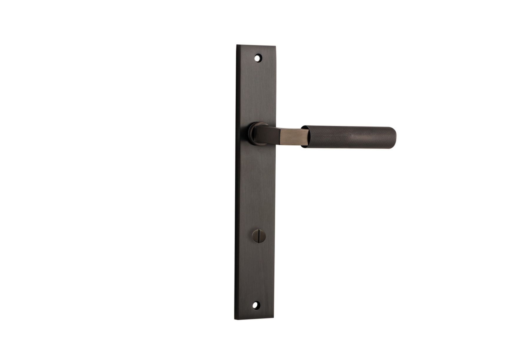 10752 - Brunswick Lever - Rectangular Backplate - Signature Brass - Passage