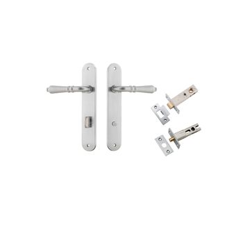 Sarlat Lever - Oval Backplate Privacy Kit with Privacy Turn