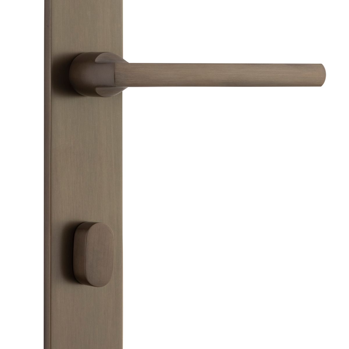 10726P85 - Baltimore Lever - Oval Backplate - Signature Brass - Privacy