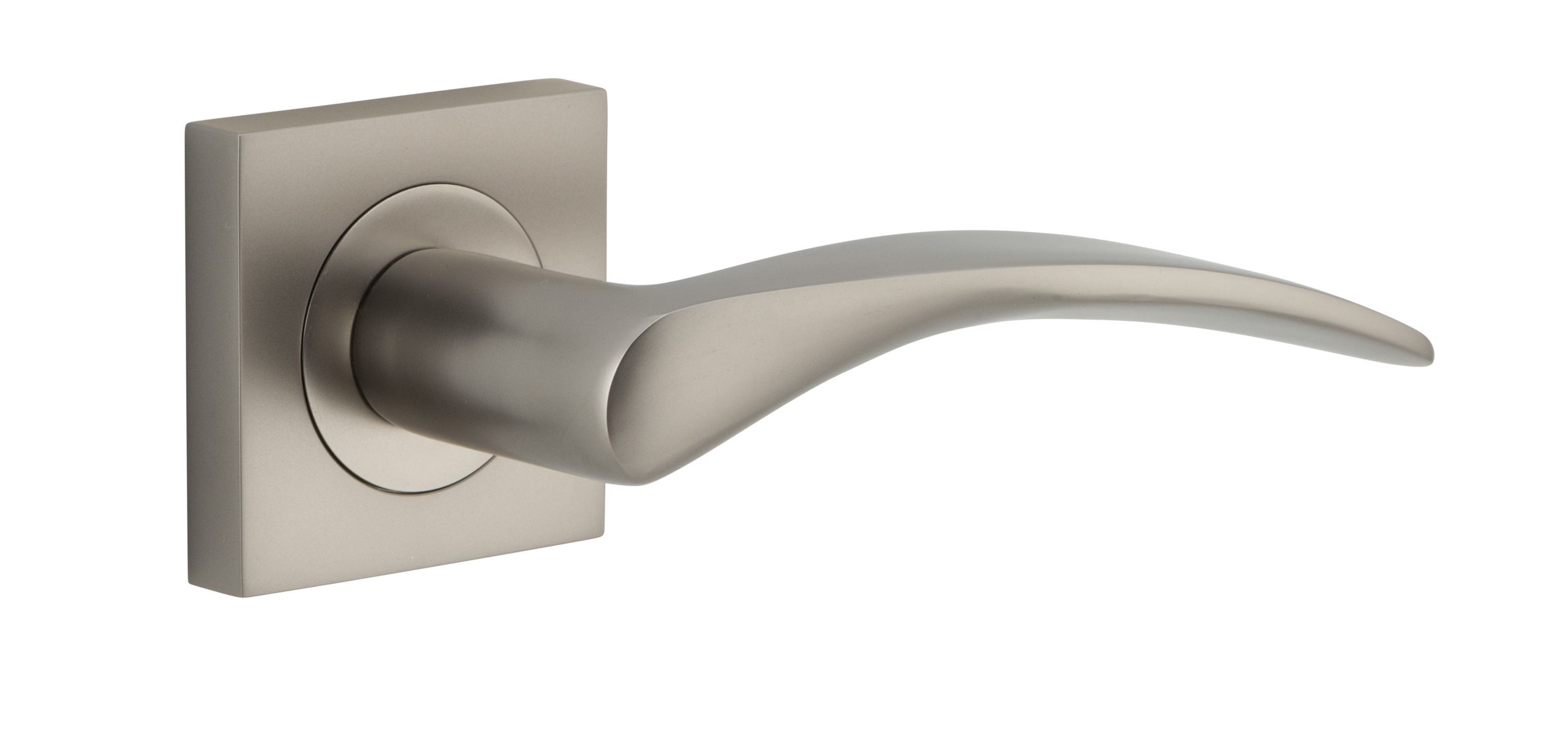 0289 - Oxford Lever - Square Rose - Satin Nickel - Passage