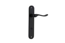 12924P85 - Stirling Lever - Oval Backplate - Matt Black - Privacy