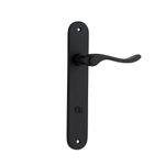 12924P85 - Stirling Lever - Oval Backplate - Matt Black - Privacy