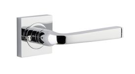 0394KIBPRIV60 - Annecy Lever - Square Rose (Inbuilt Privacy) - Polished Chrome - Privacy
