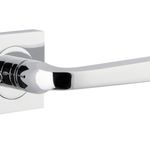 0394KIBPRIV60 - Annecy Lever - Square Rose (Inbuilt Privacy) - Polished Chrome - Privacy