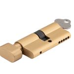 21616 - Euro Cylinder Key/Thumb 5 Pin - Brushed Brass - Entrance