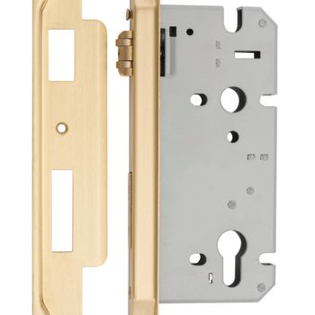 Rebated 85mm Euro Roller Mortice Locks - 60mm Backset