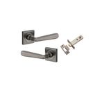 21197KPASS60 - Copenhagen Lever - Square Rose Passage Kit - Distressed Nickel - Passage