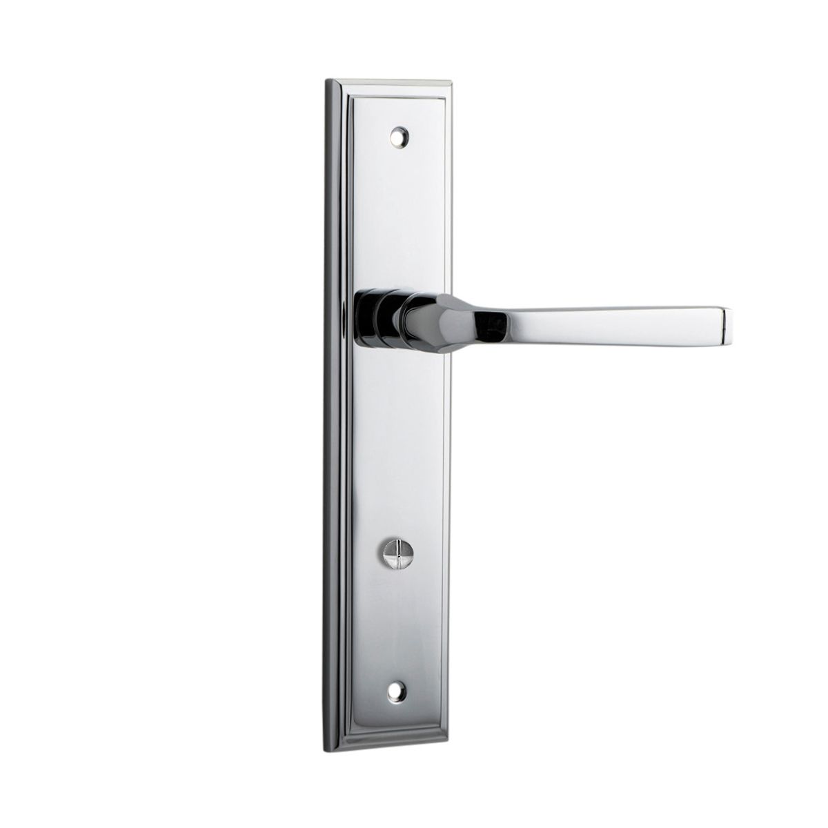 11744P85 - Annecy Lever - Stepped Backplate - Polished Chrome - Privacy