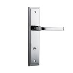 11744P85 - Annecy Lever - Stepped Backplate - Polished Chrome - Privacy